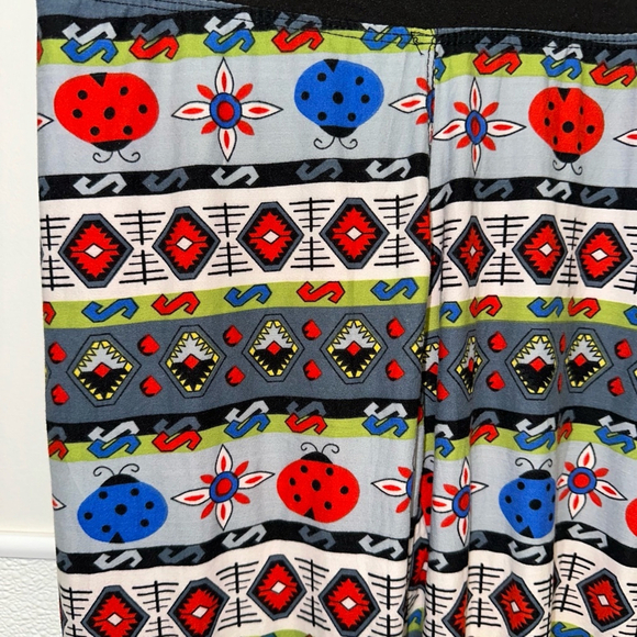 Lot of 3 assorted women’s leggings one size funky always - Picture 8 of 12